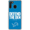NFL Detroit Lions Team Motto Galaxy A21 Clear Case