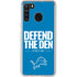 NFL Detroit Lions Team Motto Galaxy A21 Clear Case