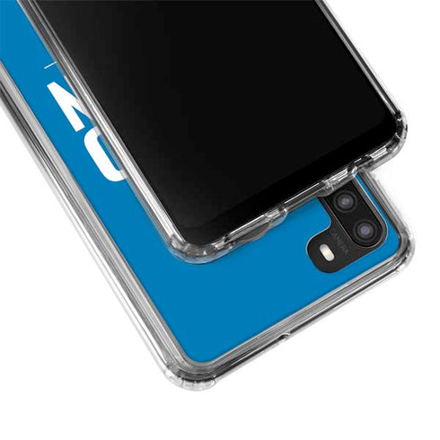 NFL Detroit Lions Team Motto Galaxy A21 Clear Case