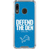 NFL Detroit Lions Team Motto Galaxy A30 Clear Case