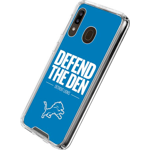 NFL Detroit Lions Team Motto Galaxy A30 Clear Case