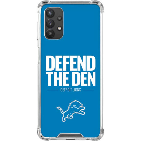 NFL Detroit Lions Team Motto Galaxy A32 5G Clear Case