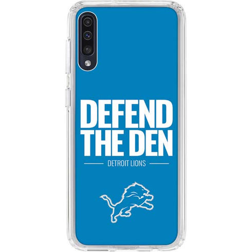 NFL Detroit Lions Team Motto Galaxy A50 Clear Case