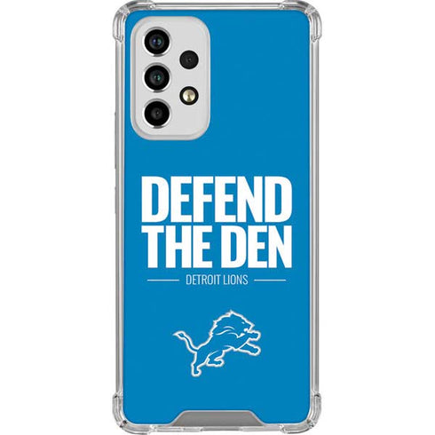 NFL Detroit Lions Team Motto Galaxy A53 5G Clear Case