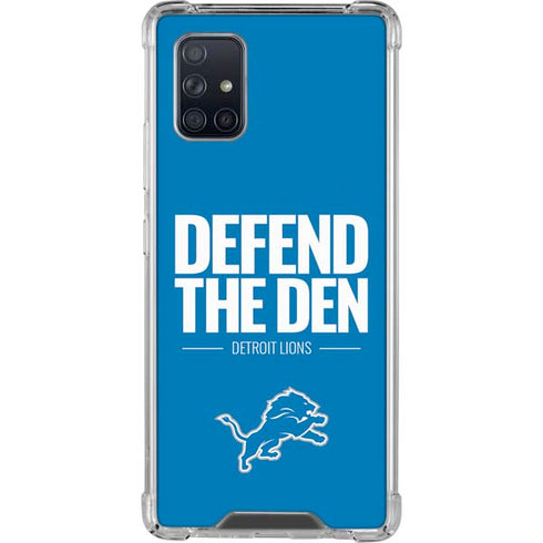 NFL Detroit Lions Team Motto Galaxy A71 5G Clear Case