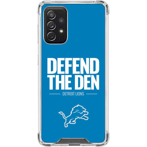 NFL Detroit Lions Team Motto Galaxy A72 5G Clear Case