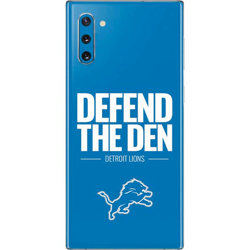 NFL Detroit Lions Team Motto Galaxy Note 10 Skin
