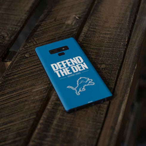 NFL Detroit Lions Team Motto Galaxy Note 9 Skin
