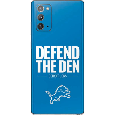 NFL Detroit Lions Team Motto Galaxy Note20 5G Skin