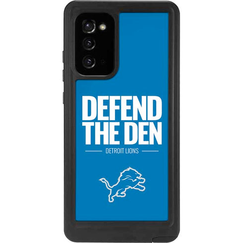 NFL Detroit Lions Team Motto Galaxy Note20 5G Waterproof Case