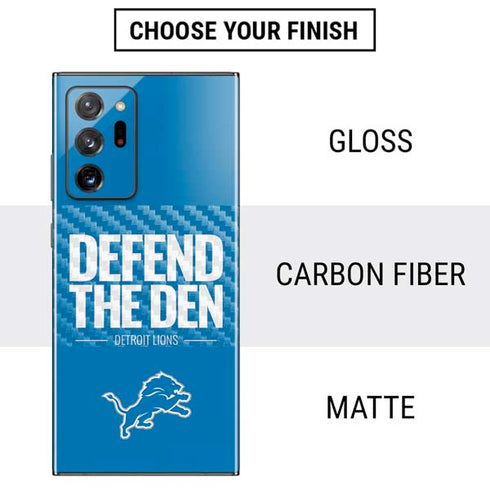 NFL Detroit Lions Team Motto Galaxy Note20 Ultra 5G Skin