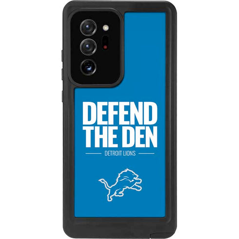 NFL Detroit Lions Team Motto Galaxy Note20 Ultra 5G Waterproof Case