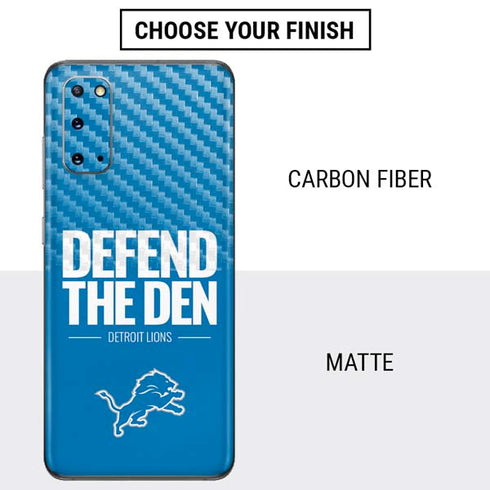 NFL Detroit Lions Team Motto Galaxy S20 Skin
