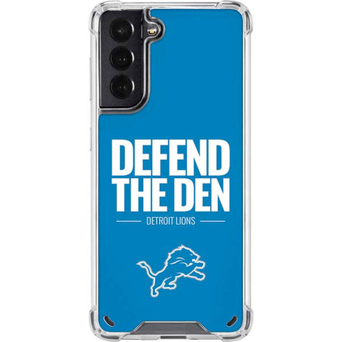 NFL Detroit Lions Team Motto Galaxy S21 5G Clear Case