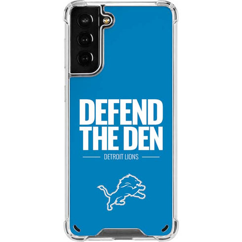NFL Detroit Lions Team Motto Galaxy S21 Plus 5G Clear Case