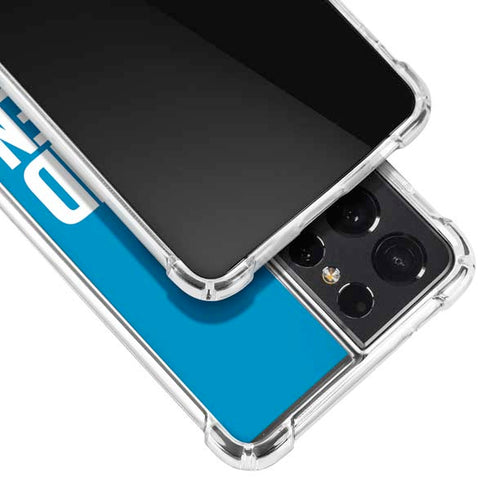NFL Detroit Lions Team Motto Galaxy S21 Ultra 5G Clear Case