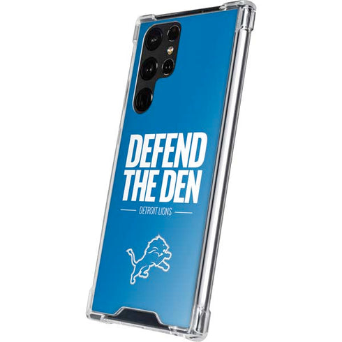 NFL Detroit Lions Team Motto Galaxy S22 Ultra Clear Case