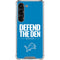 NFL Detroit Lions Team Motto Galaxy S23 Clear Case