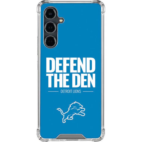 NFL Detroit Lions Team Motto Galaxy S23 FE Clear Case