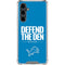 NFL Detroit Lions Team Motto Galaxy S23 FE Clear Case
