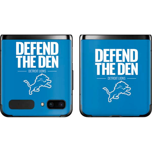 NFL Detroit Lions Team Motto Galaxy Z Flip Skin