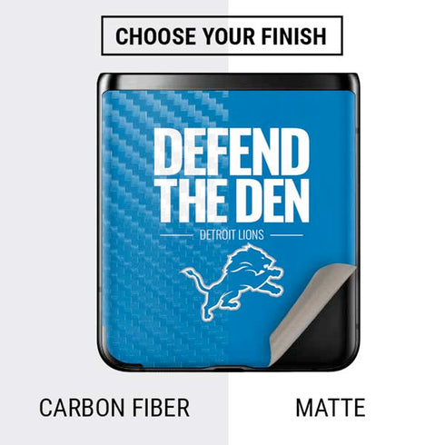 NFL Detroit Lions Team Motto Galaxy Z Flip Skin