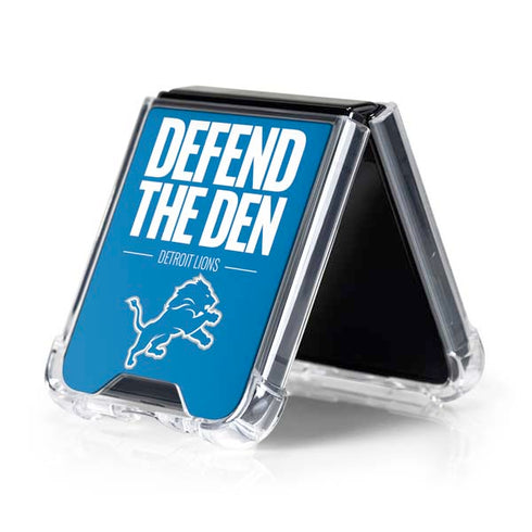 NFL Detroit Lions Team Motto Galaxy Z Flip5 5G Clear Case