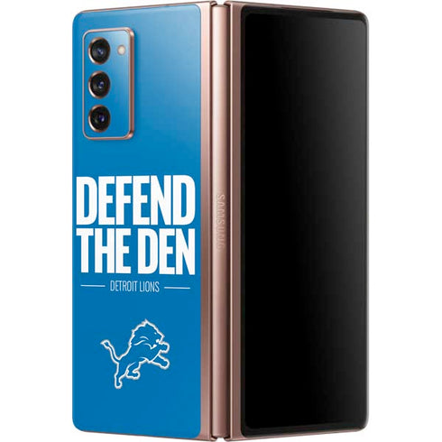 NFL Detroit Lions Team Motto Galaxy Z Fold2 5G Skin