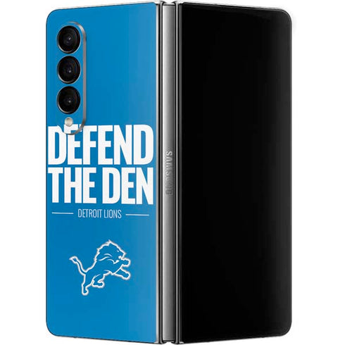 NFL Detroit Lions Team Motto Galaxy Z Fold4 5G Skin