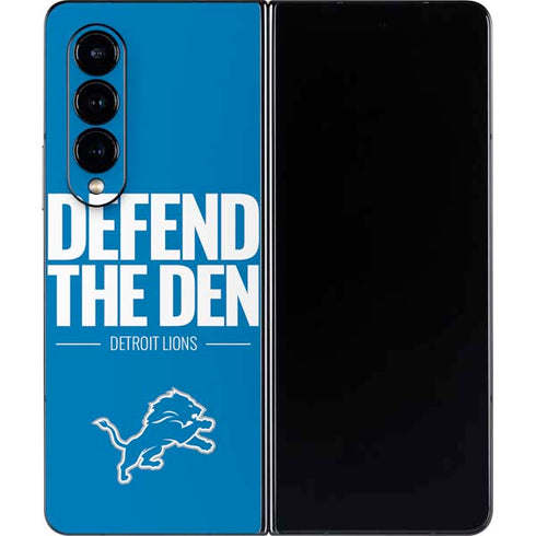 NFL Detroit Lions Team Motto Galaxy Z Fold4 5G Skin