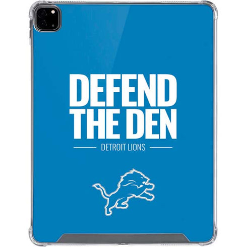 NFL Detroit Lions Team Motto iPad Pro 12.9in (2020) Clear Case