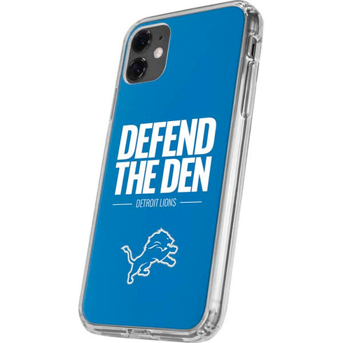 NFL Detroit Lions Team Motto iPhone 11 Clear Case
