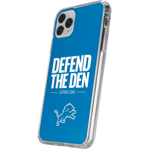 NFL Detroit Lions Team Motto iPhone 11 Pro Clear Case