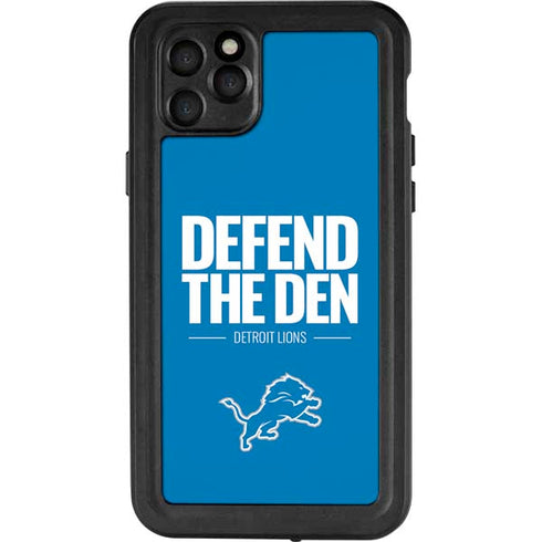 NFL Detroit Lions Team Motto iPhone 11 Pro Max Waterproof Case