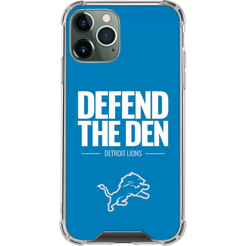 NFL Detroit Lions Team Motto iPhone 12 Pro Max Clear Case