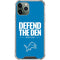NFL Detroit Lions Team Motto iPhone 12 Pro Max Clear Case