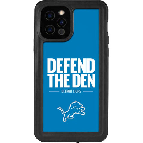 NFL Detroit Lions Team Motto iPhone 12 Pro Waterproof Case