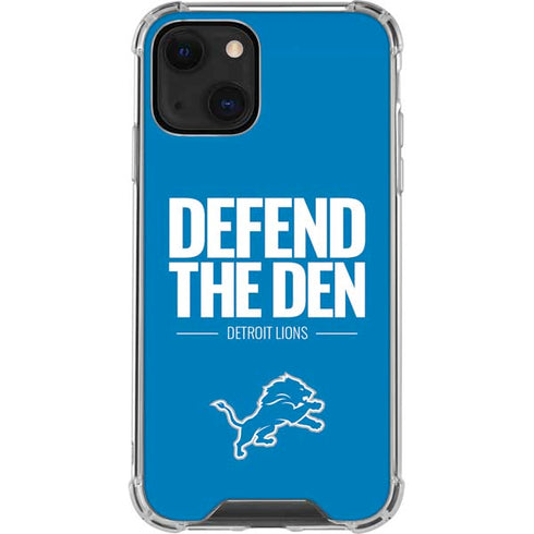 NFL Detroit Lions Team Motto iPhone 13 Mini Clear Case
