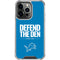 NFL Detroit Lions Team Motto iPhone 13 Pro Clear Case