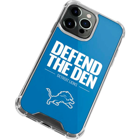 NFL Detroit Lions Team Motto iPhone 15 Pro Clear Case