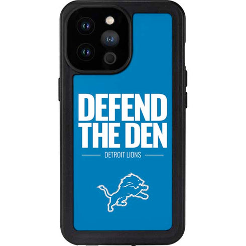 NFL Detroit Lions Team Motto iPhone 14 Pro Max Waterproof Case