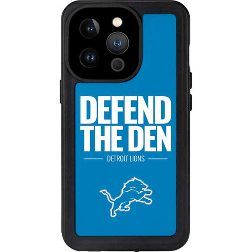 NFL Detroit Lions Team Motto iPhone 14 Pro Waterproof Case