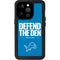 NFL Detroit Lions Team Motto iPhone 14 Pro Waterproof Case