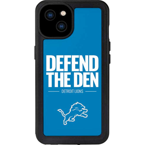 NFL Detroit Lions Team Motto iPhone 15 Plus Waterproof Case