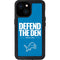 NFL Detroit Lions Team Motto iPhone 15 Waterproof Case