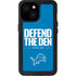 NFL Detroit Lions Team Motto iPhone 15 Waterproof Case