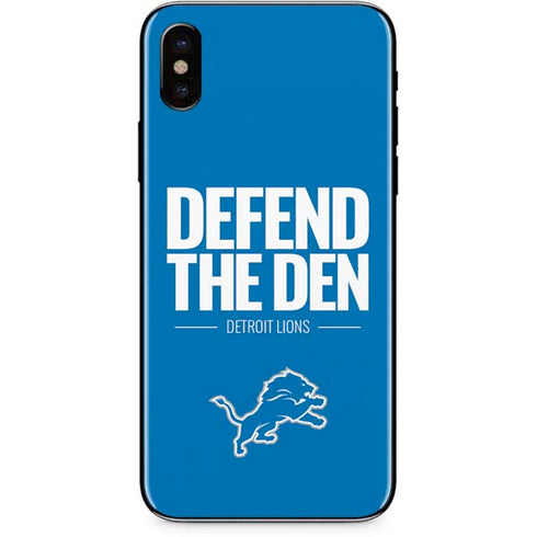 NFL Detroit Lions Team Motto iPhone XS Skin