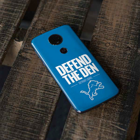 NFL Detroit Lions Team Motto Moto E5 Plus Skin