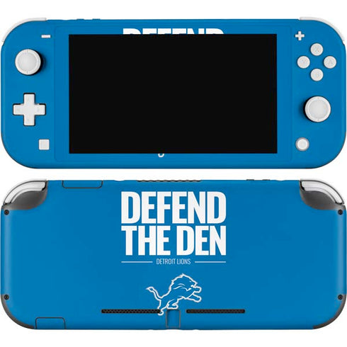 NFL Detroit Lions Team Motto Nintendo Switch Lite Skin