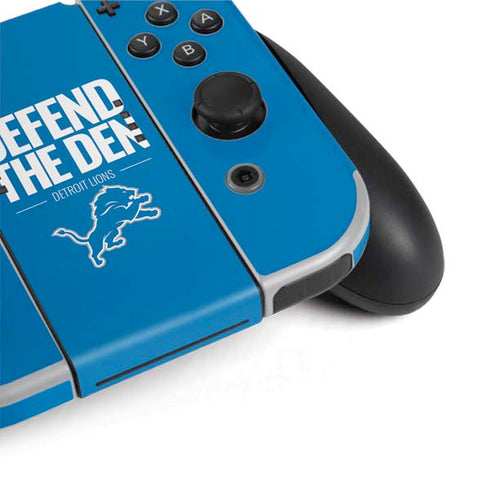 NFL Detroit Lions Team Motto Nintendo Switch OLED (2021) Skin